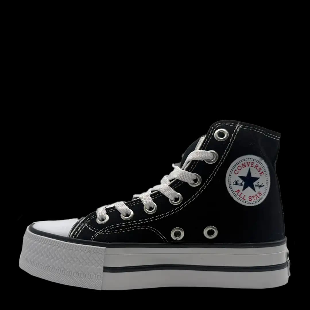 Converse de Plataforma Bota Negro