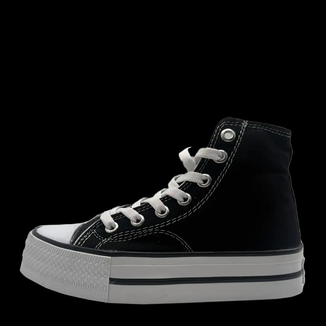 Converse de Plataforma Bota Negro