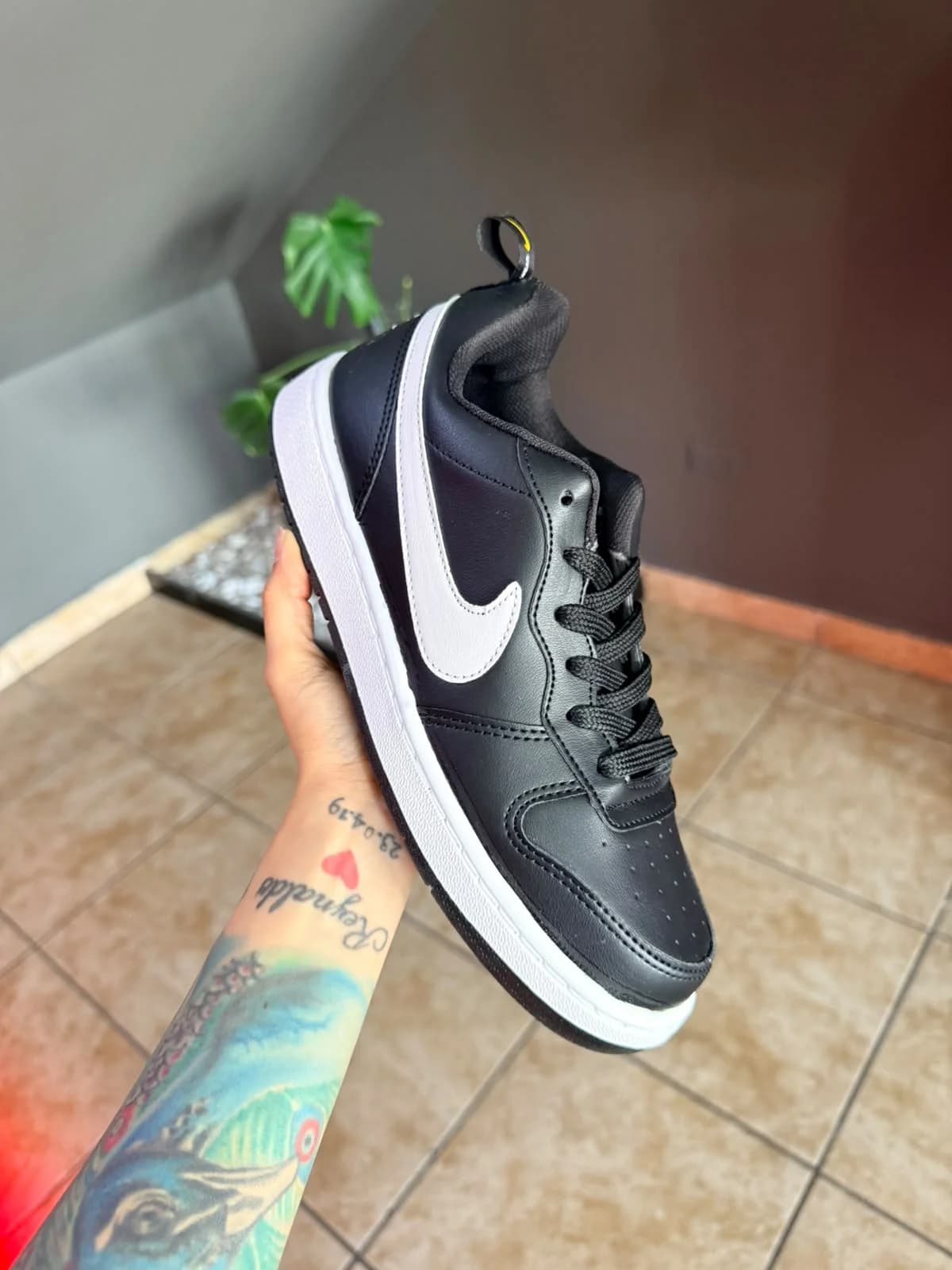 Nike Court Vision Black and Grey