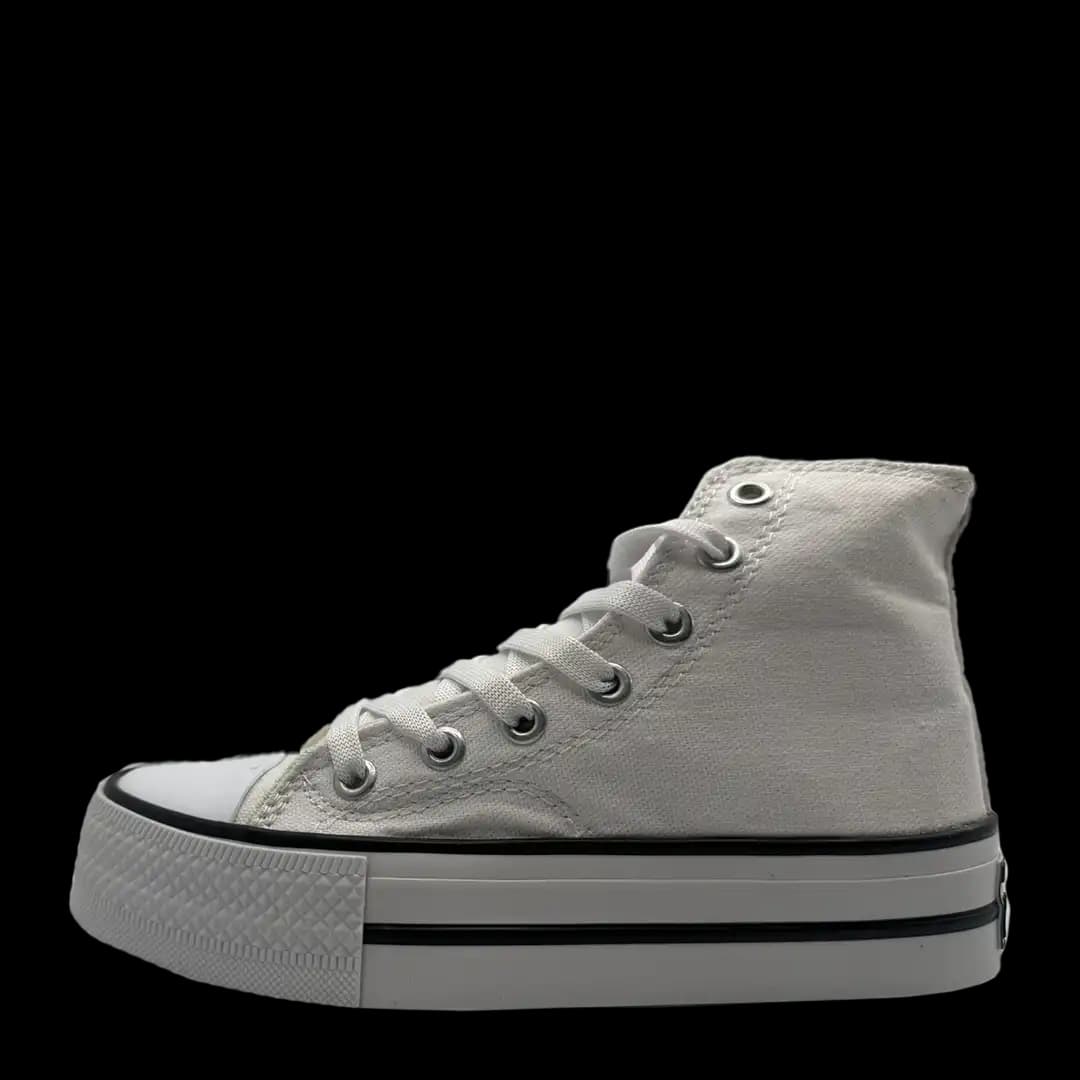 Converse de Plataforma Bota Blanco